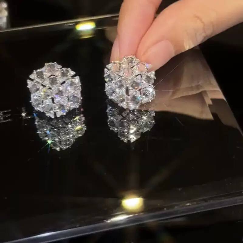 Zircon Cube Earrings