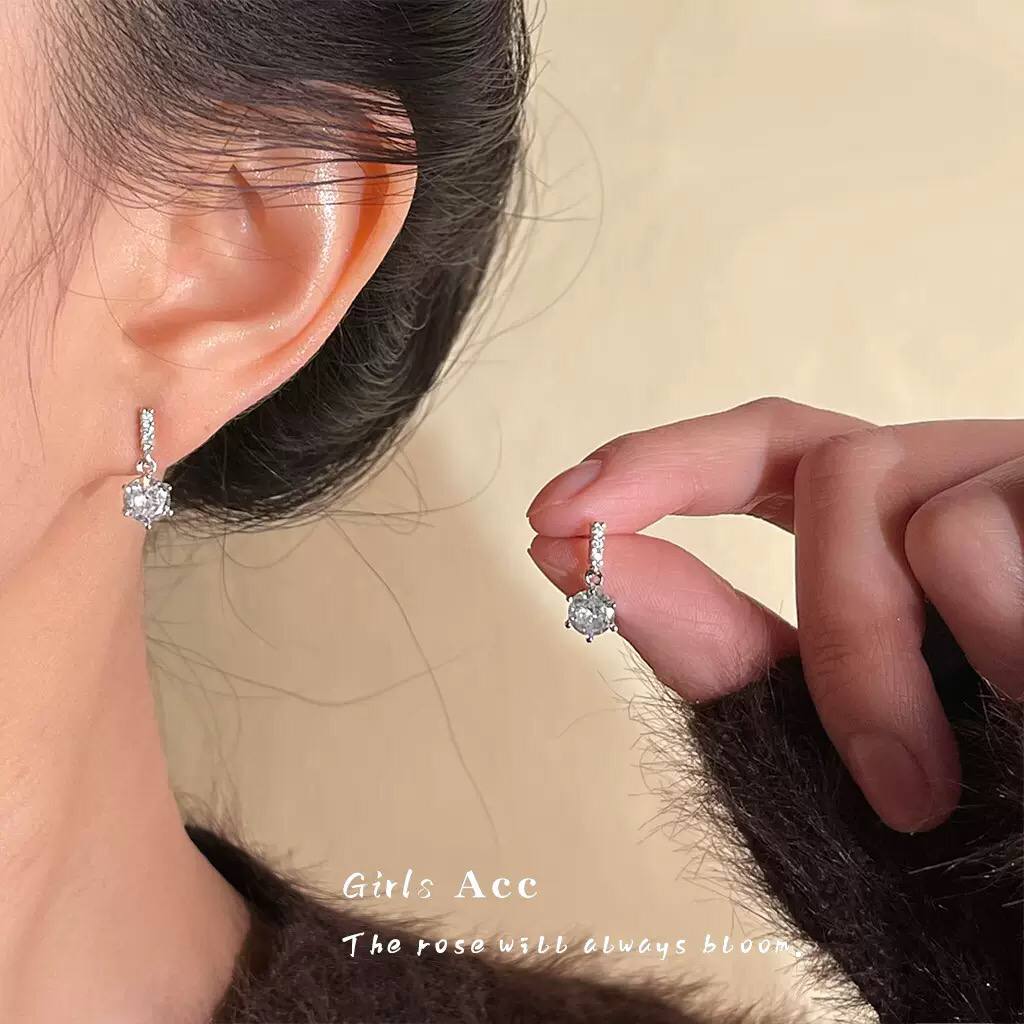 Zircon Mini Sphere Earrings