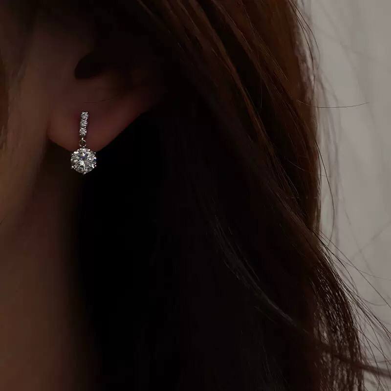 Zircon Mini Sphere Earrings