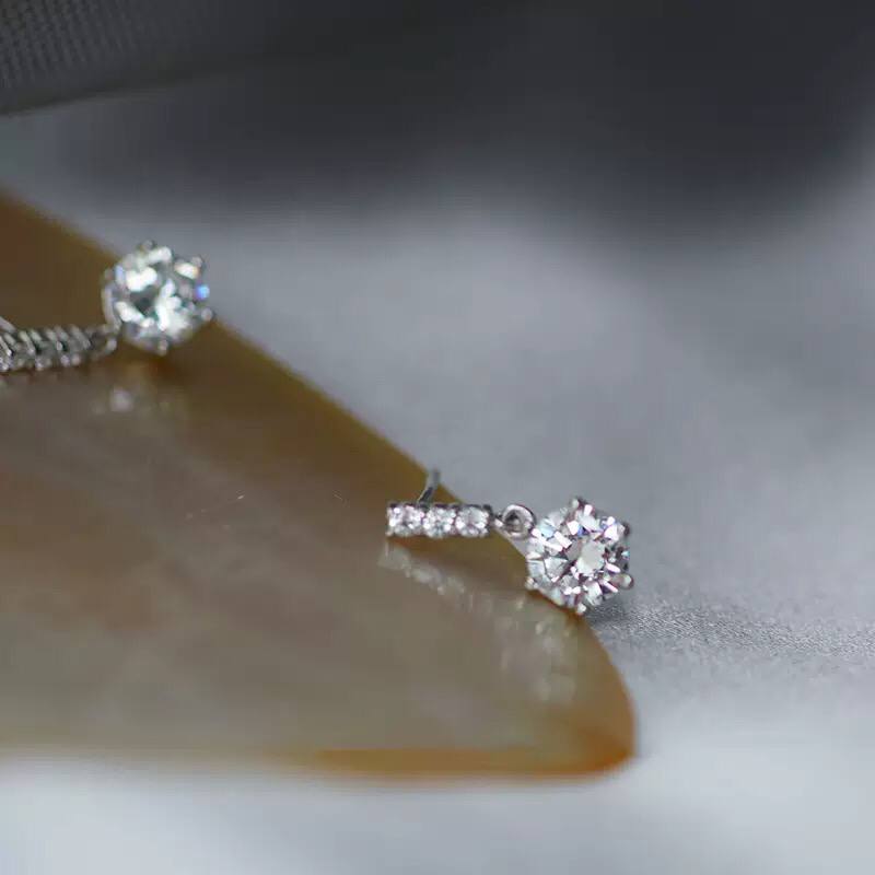 Zircon Mini Sphere Earrings