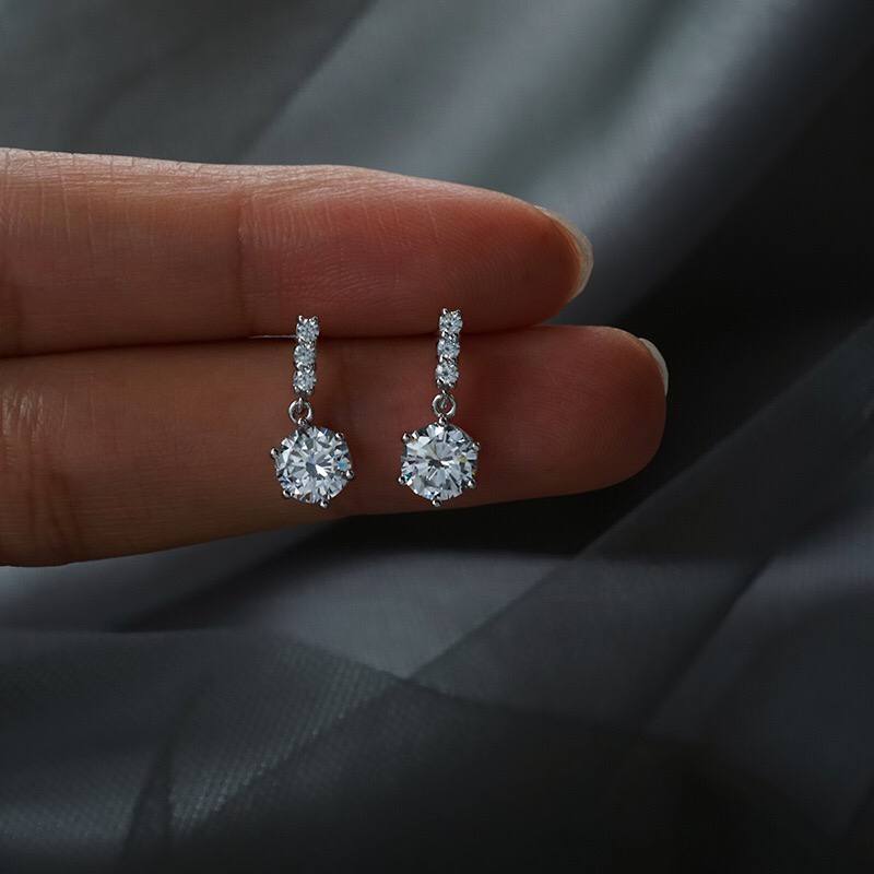 Zircon Mini Sphere Earrings