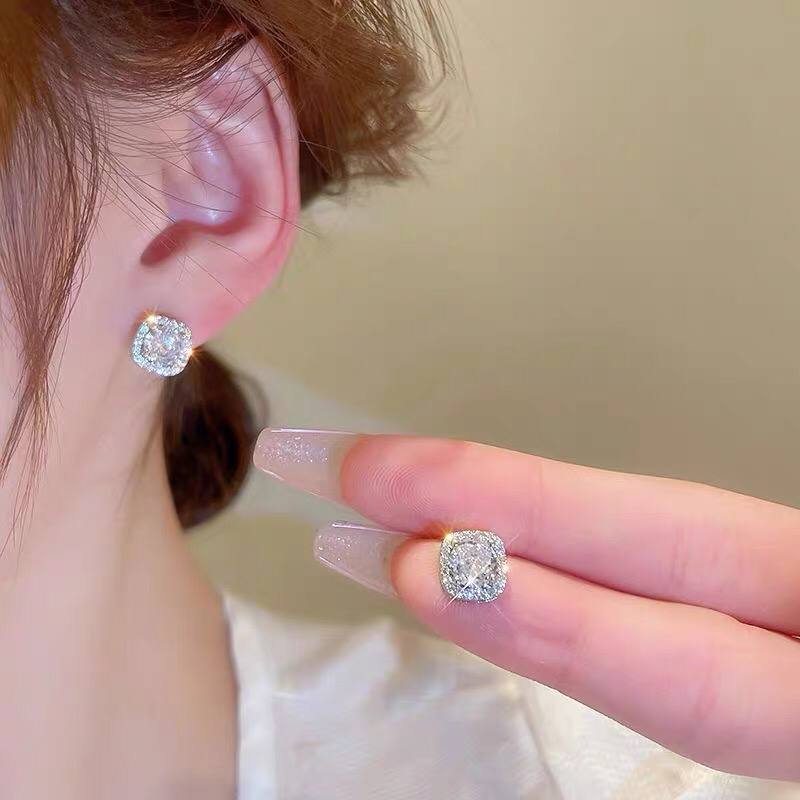 Eternal Sparkle Cushion Earrings