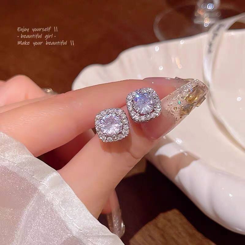 Eternal Sparkle Cushion Earrings