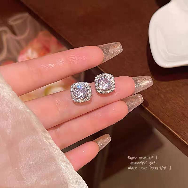 Eternal Sparkle Cushion Earrings