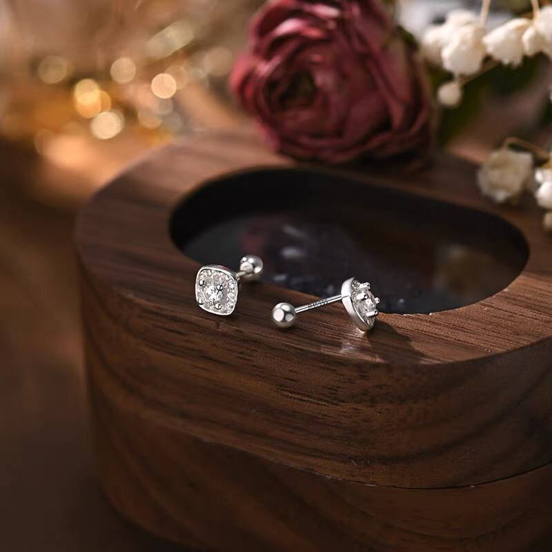 Eternal Sparkle Cushion Earrings