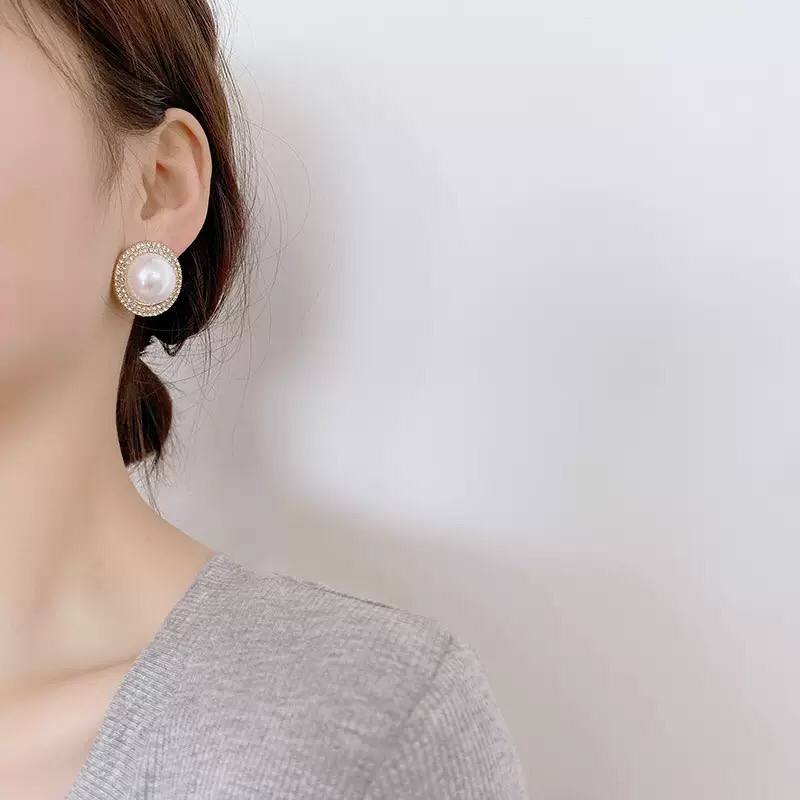 Eternal Pearl Zircon Earrings