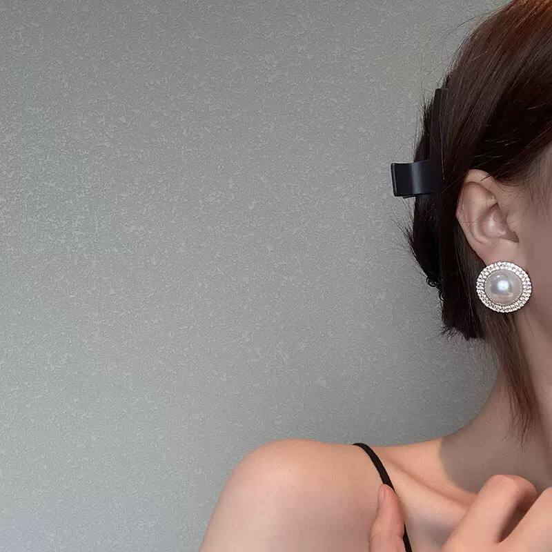 Eternal Pearl Zircon Earrings