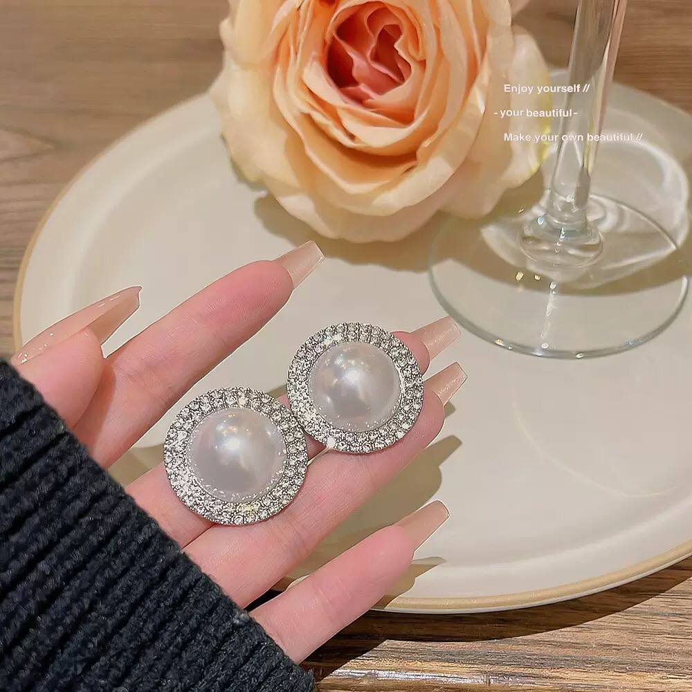 Eternal Pearl Zircon Earrings