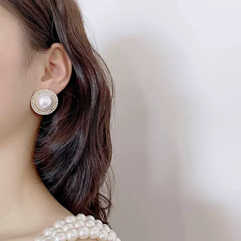 Eternal Pearl Zircon Earrings
