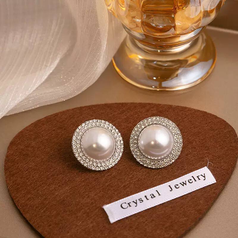 Eternal Pearl Zircon Earrings