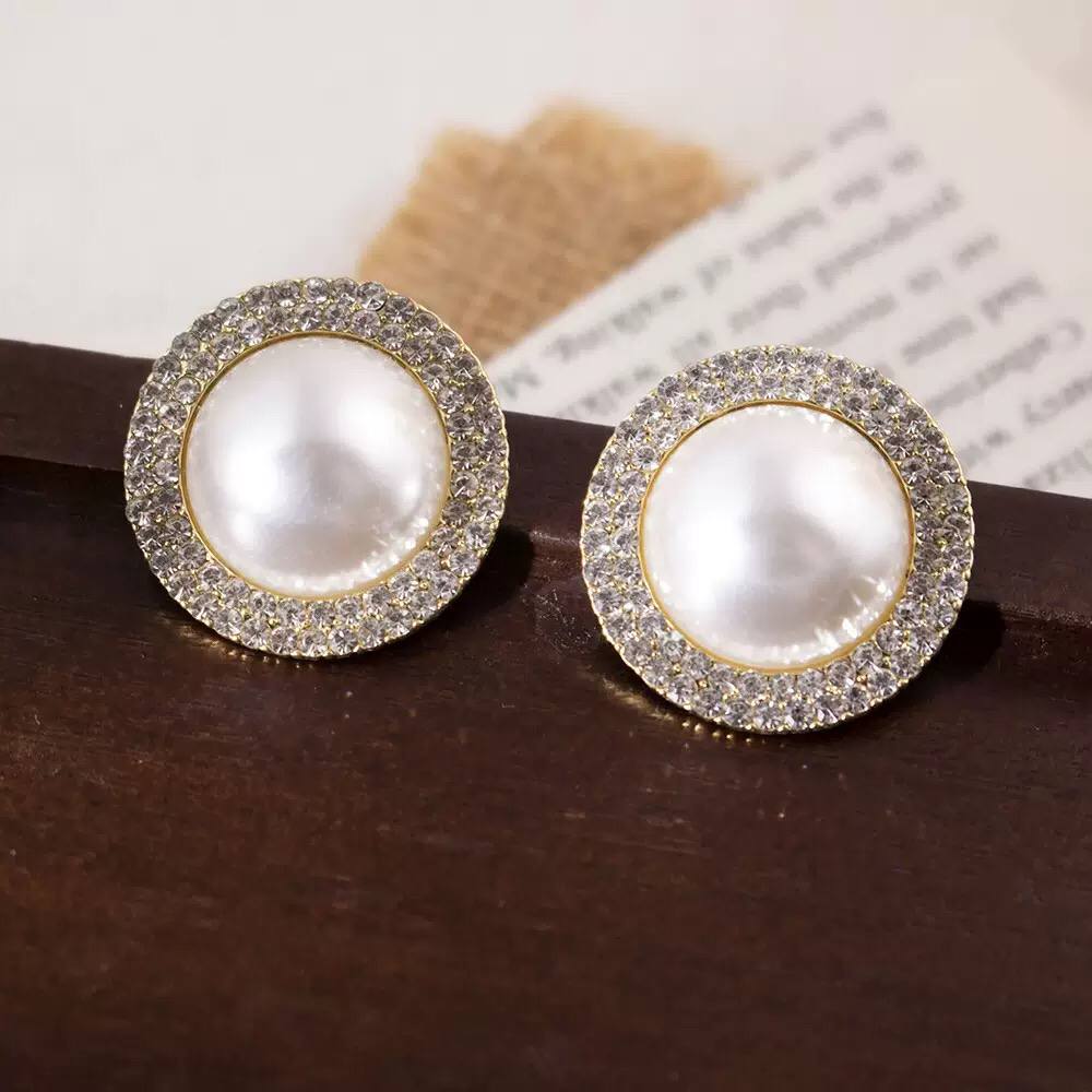 Eternal Pearl Zircon Earrings