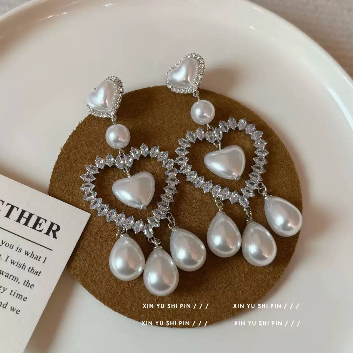 Heart of Eternity Pearl Earrings