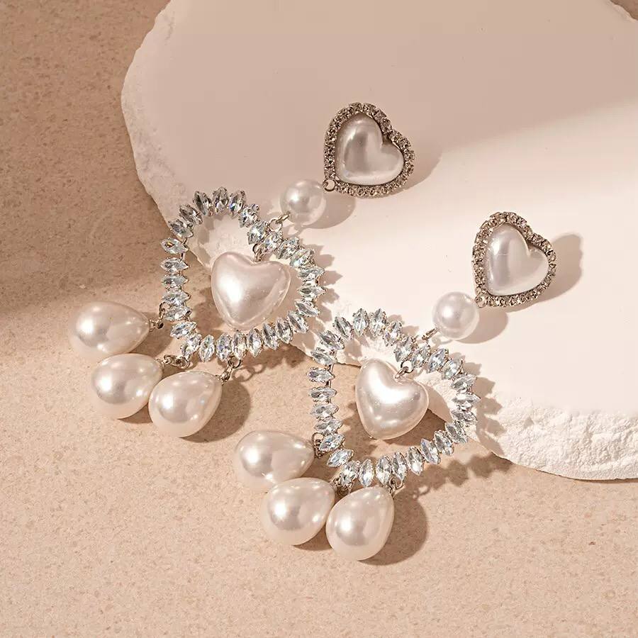 Heart of Eternity Pearl Earrings