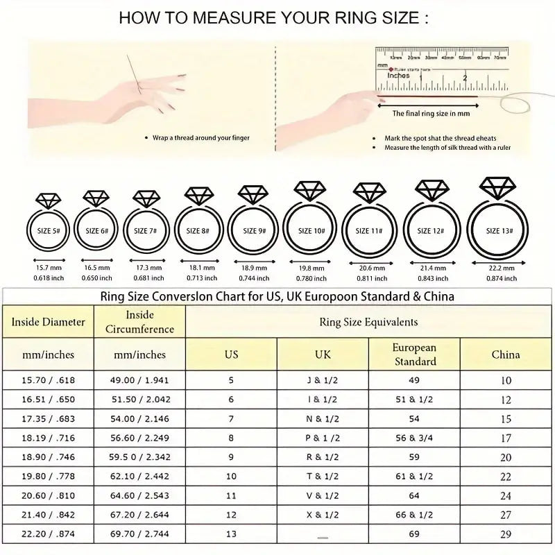 Moissanite Ring 925 Silver