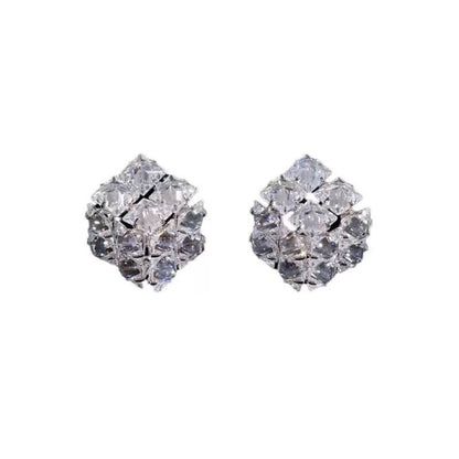 Zircon Cube Earrings