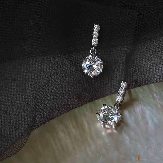 Zircon Mini Sphere Earrings