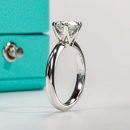 Moissanite Ring 925 Silver