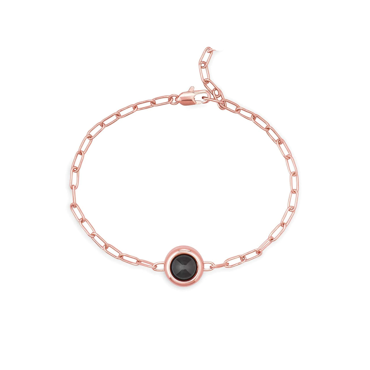 Personalized Paper Clip Chain Photo Bracelet