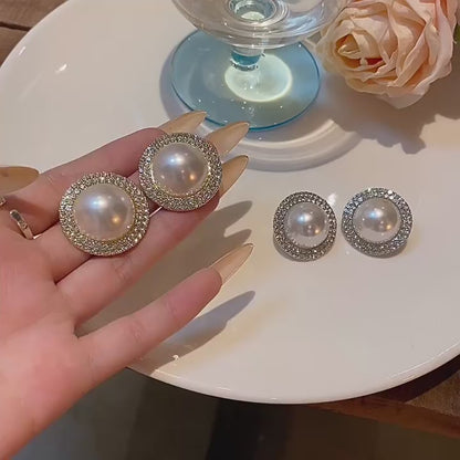 Eternal Pearl Zircon Earrings