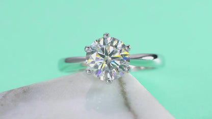 Moissanite Ring 925 Silver